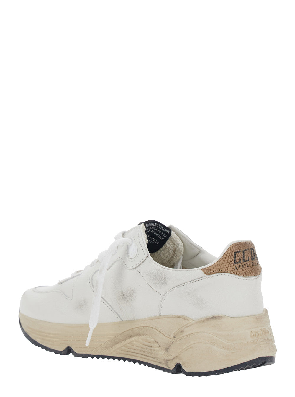 Golden Goose Women 'Running Sole' White Sneaker With Side Star Detail In Mixed Leather Woman GOLDEN GOOSE