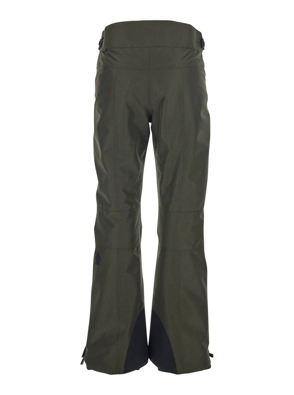 Moncler Grenoble Women Green Pants With Elastic Drawstring Hem And Logo Patch On The Sleeve In Tech Fabric Woman