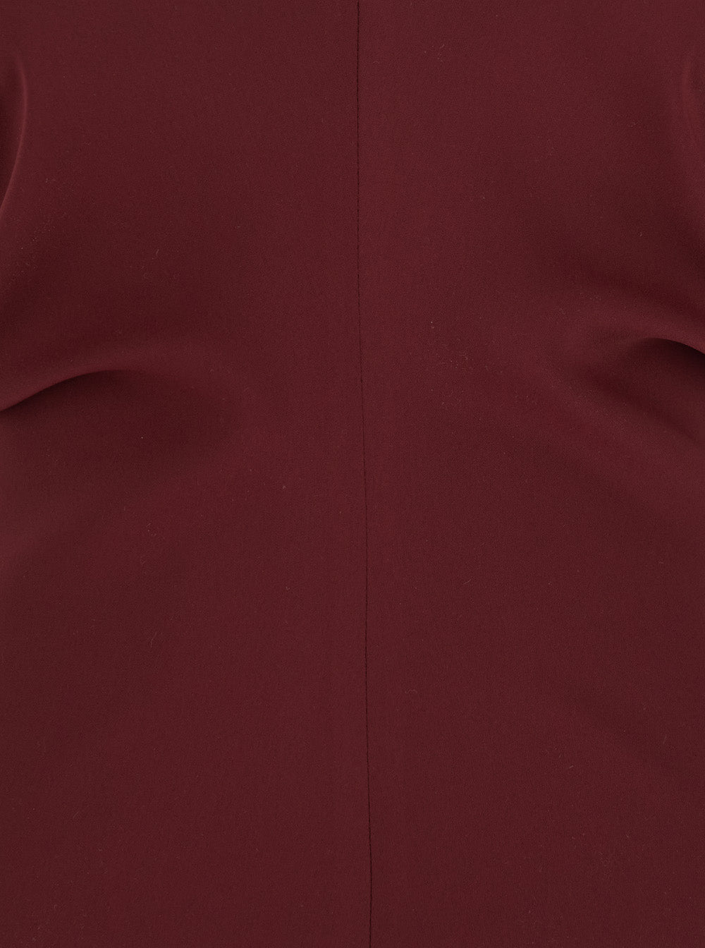 Leplain Women Bordeaux Dress With V Neck And Short Sleeves In Tech Fabric Woman LEPLAIN