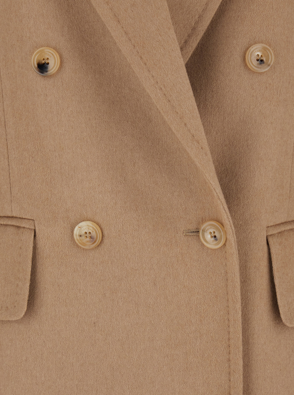 Max Mara Women 'Olimpia' Beige Double-Breasted Jacket With Peak Revers In Wool Woman MAX MARA