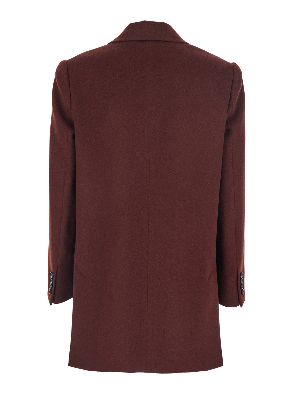 Max Mara Women 'Ariccia' Bordeaux Single-Breasted Jacket With Notched Revers In Wool Woman MAX MARA