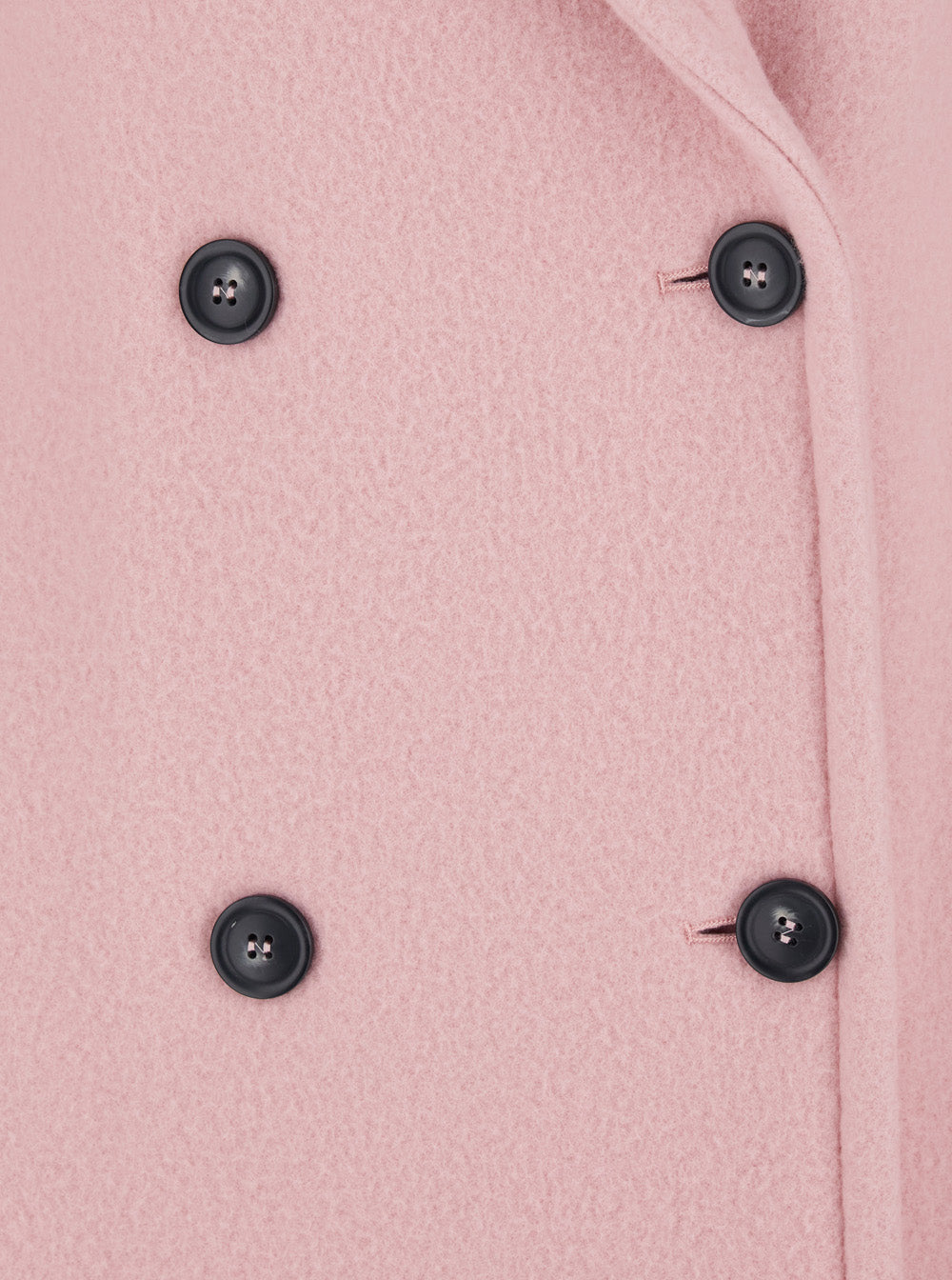 Sportmax Women Pink Coat With Double-Breasted Fastening In Virgin Wool Woman