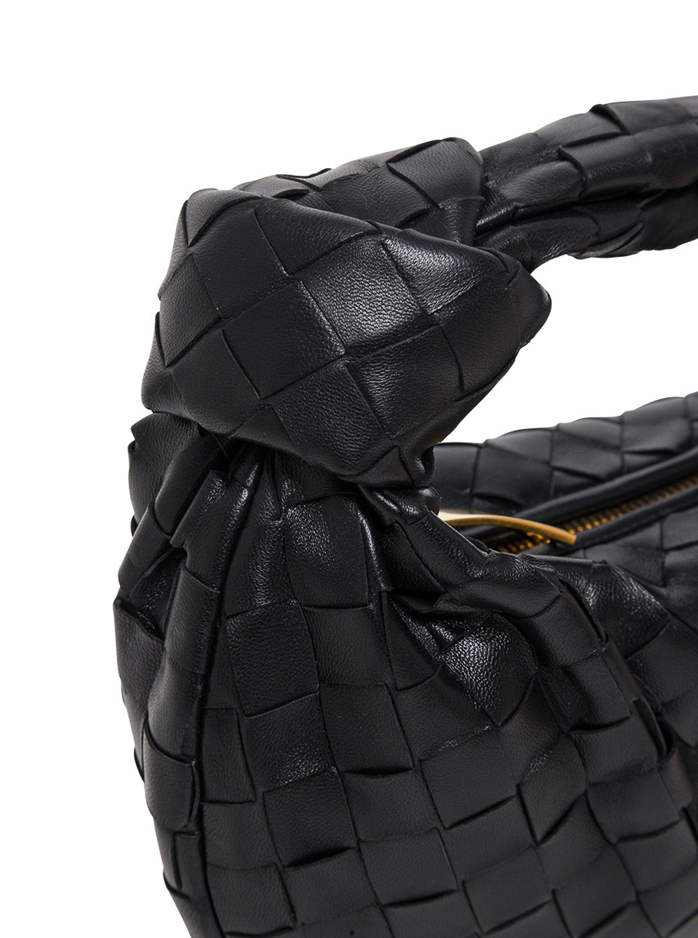 Bottega Veneta Women Handbag 'Mini Jodie' With Ecoleather Intreccio Motif In Black For Women BOTTEGA VENETA