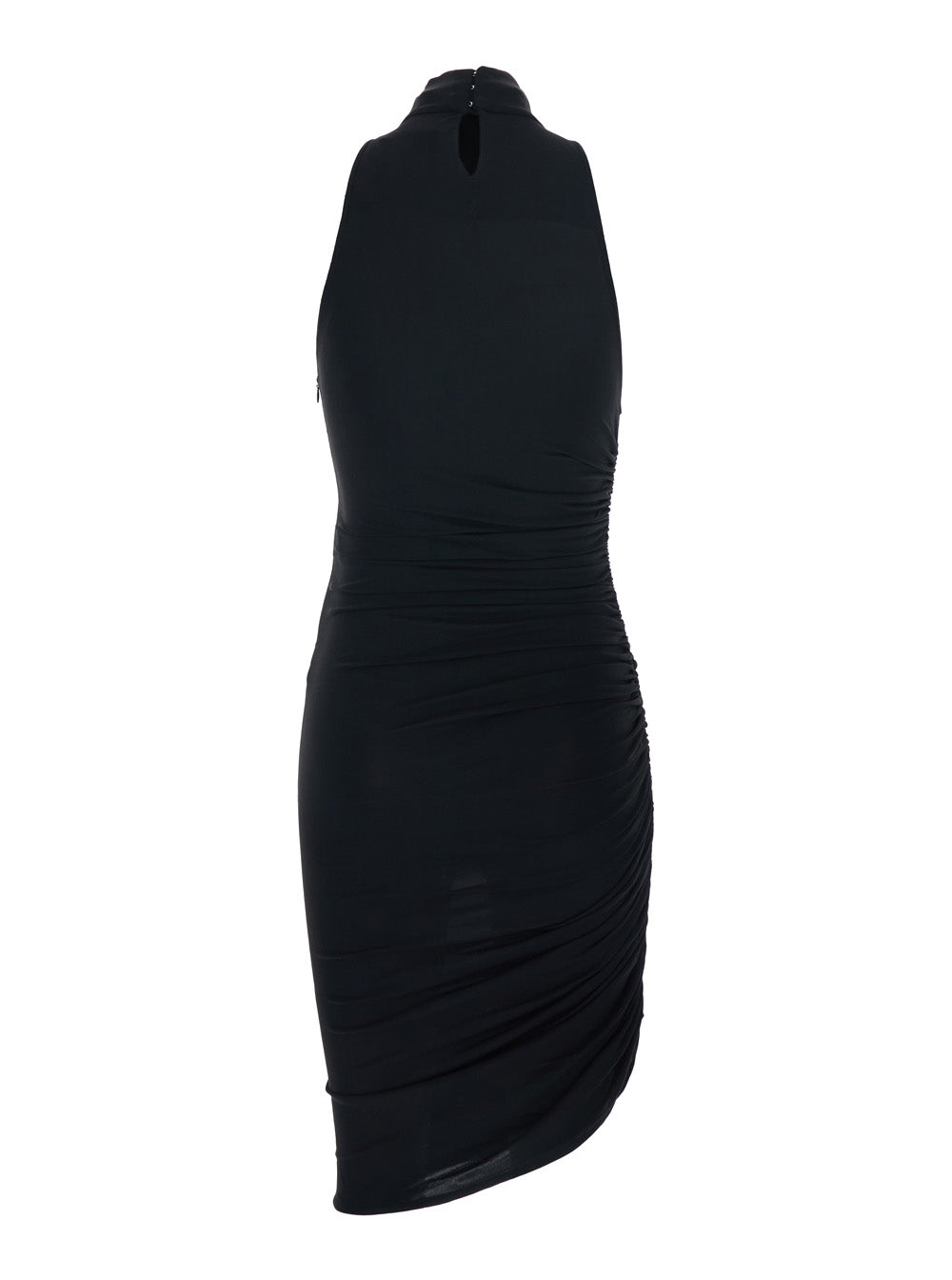 Jacquemus Women 'La Robe Piazza Courte' Black Dress With High Neck And Ruffle Details In Black Fabric JACQUEMUS