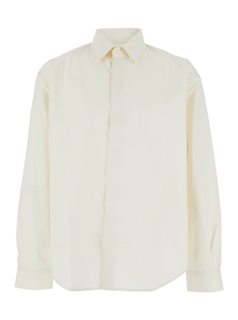 Jacquemus Men 'Henri' White Shirt With Maxi J Logo On The Back In Cotton Man JACQUEMUS