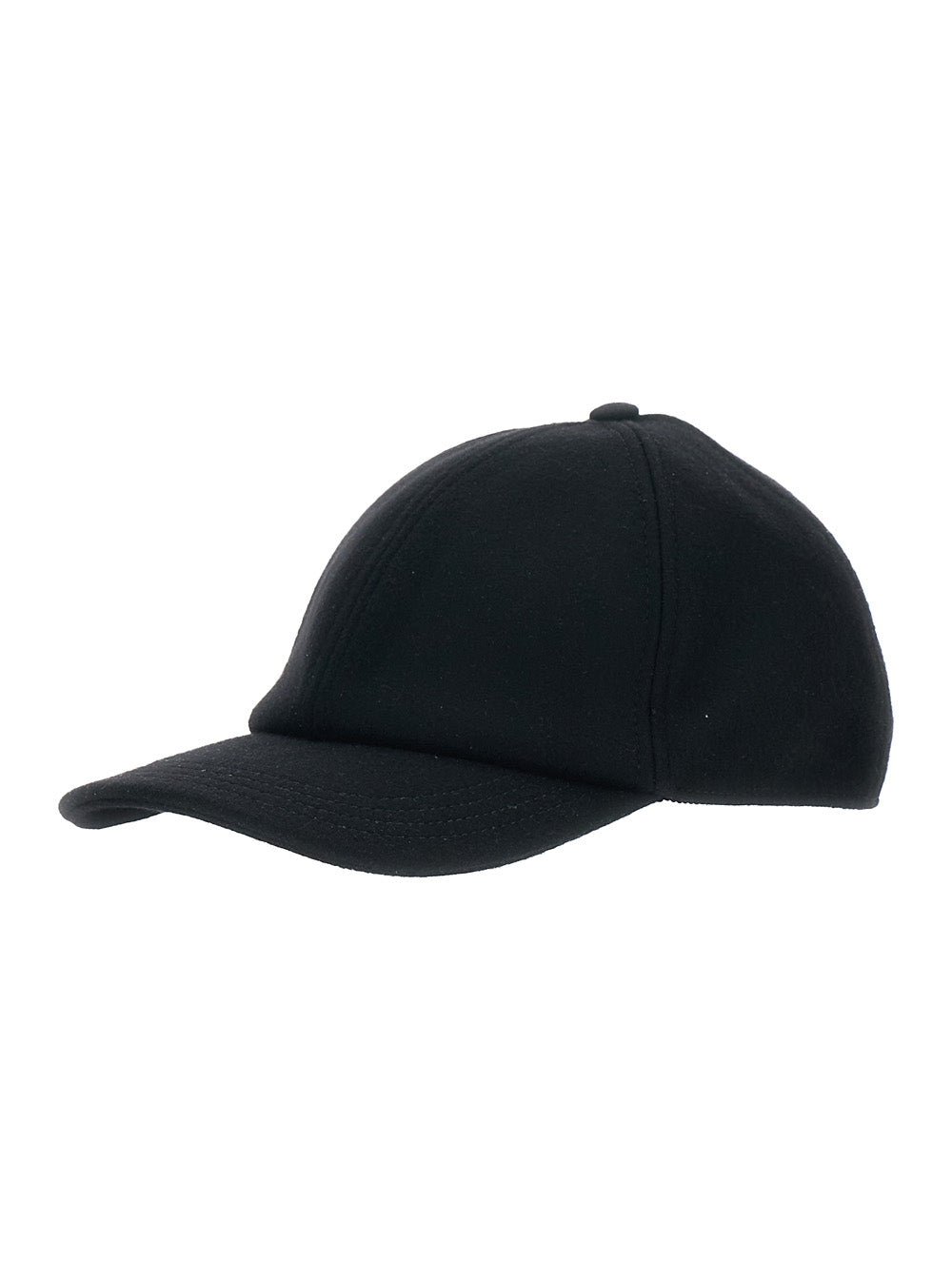 Gucci Men Black Baseball Cap With Logo Lettering On The Side And Rear Closure With Web Detail In Wool Man GUCCI