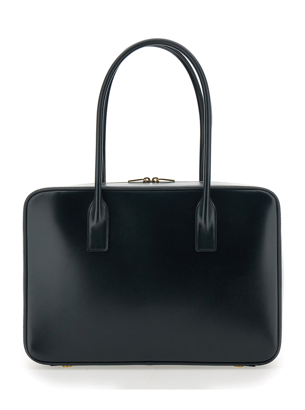 Saint Laurent Women Black Shoulder Bag With Logo Lettering On The Front And Keychain Detail In Leather Woman SAINT LAURENT