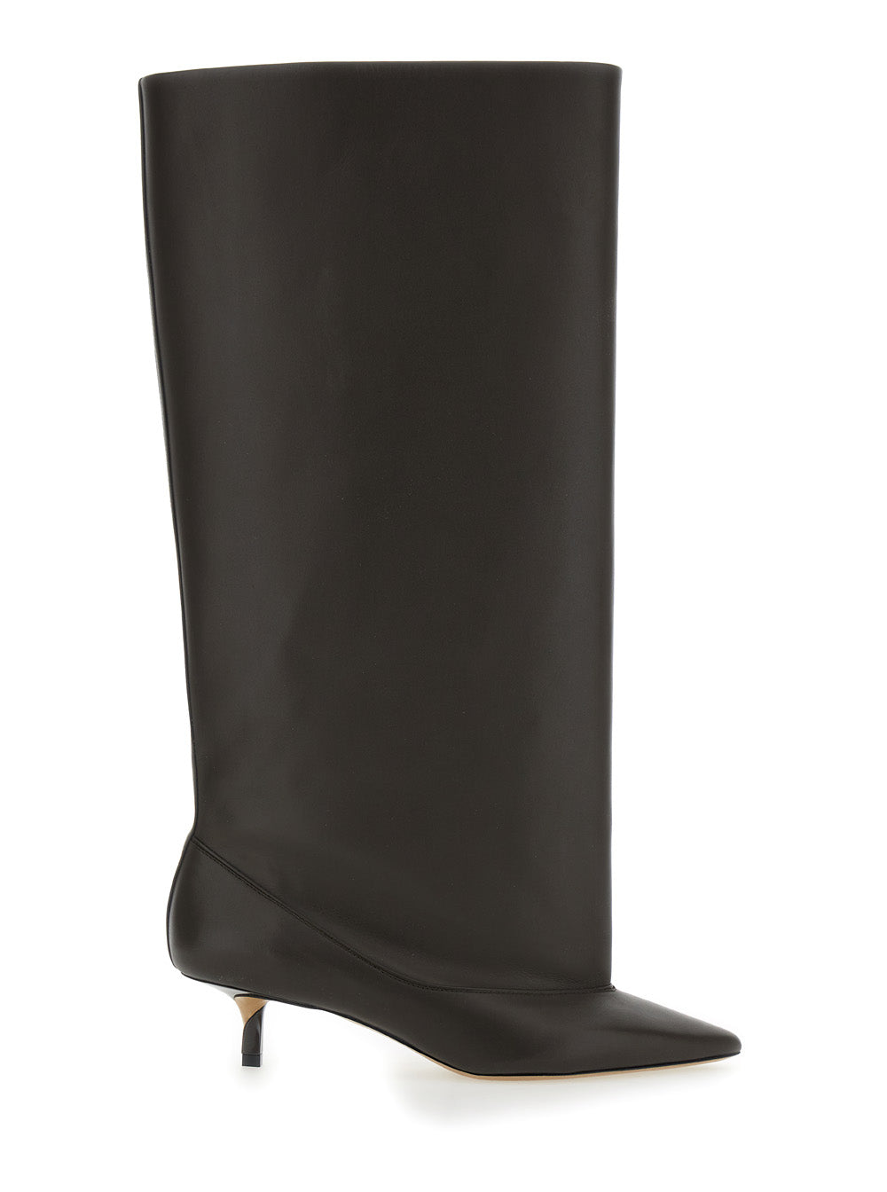 Jacquemus Women 'Les Bottes Tourni' Brown Boots With Pointed Toe And Low Stiletto Heel In Leather Woman JACQUEMUS