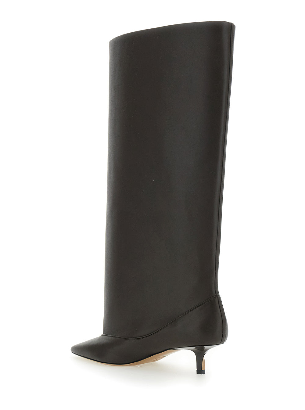 Jacquemus Women 'Les Bottes Tourni' Brown Boots With Pointed Toe And Low Stiletto Heel In Leather Woman JACQUEMUS