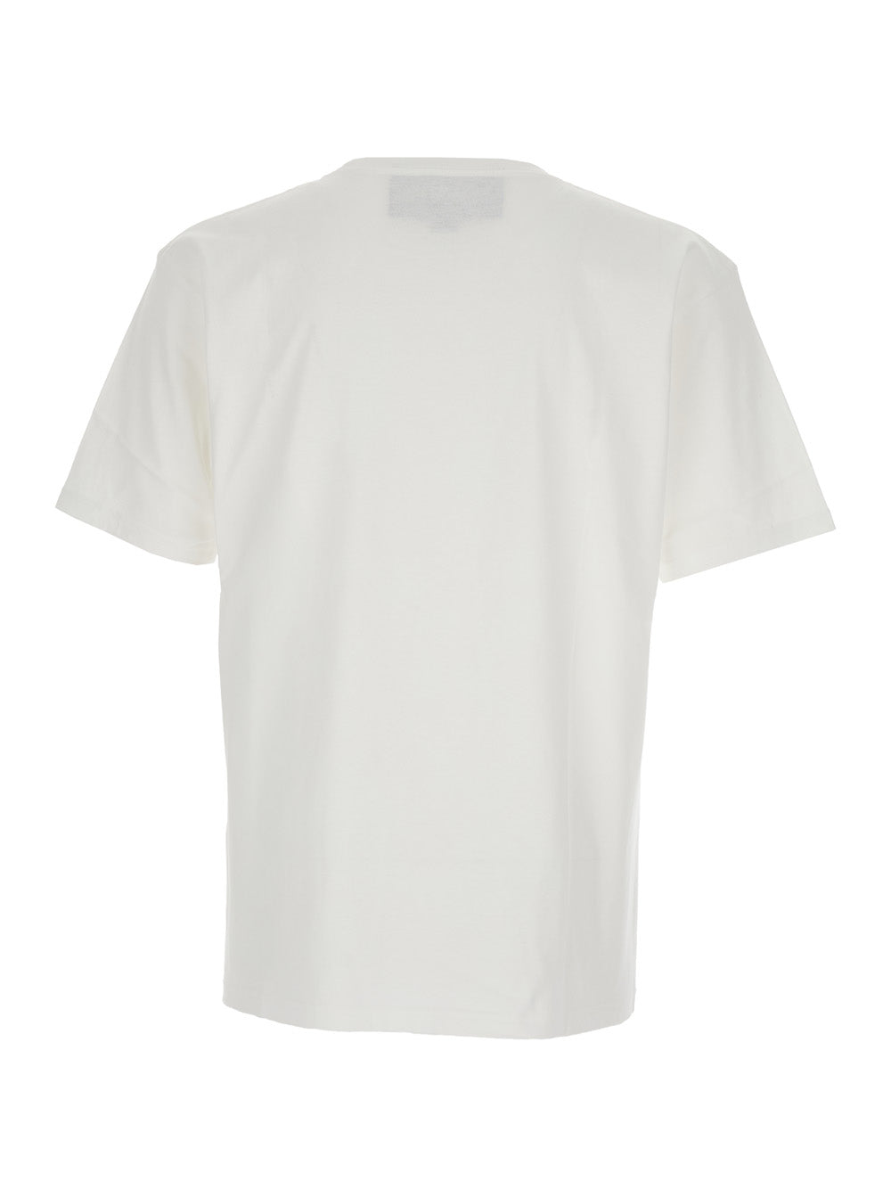 Valentino Men White Crewneck T-Shirt With Print On The Front In Cotton Man VALENTINO