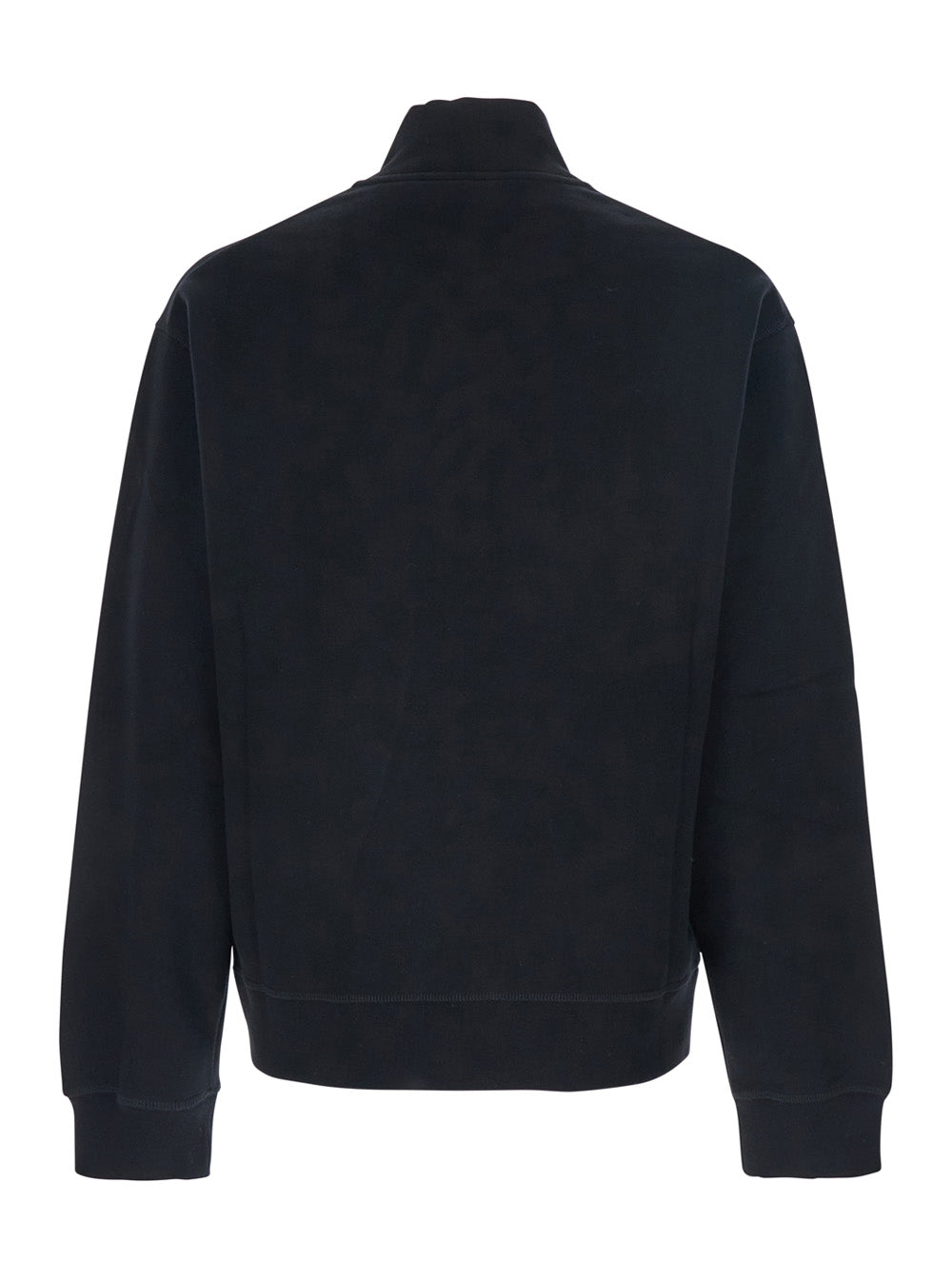 Dsquared2 Men Black High Neck Sweatshirt With Lettering Logo On The Front In Cotton Man DSQUARED2