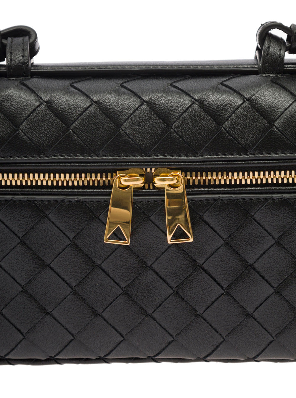 Bottega Veneta Women Crossbody Bag With Adjustable And Removable Strap And Intreccio Motif All-Over In Black Leather For Women BOTTEGA VENETA