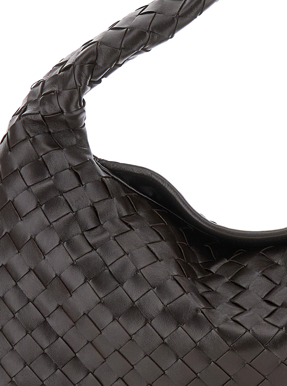 Bottega Veneta Women Shoulder Bag 'Hop Piccola' With Intreccio Motif In Brown Leather For Women BOTTEGA VENETA