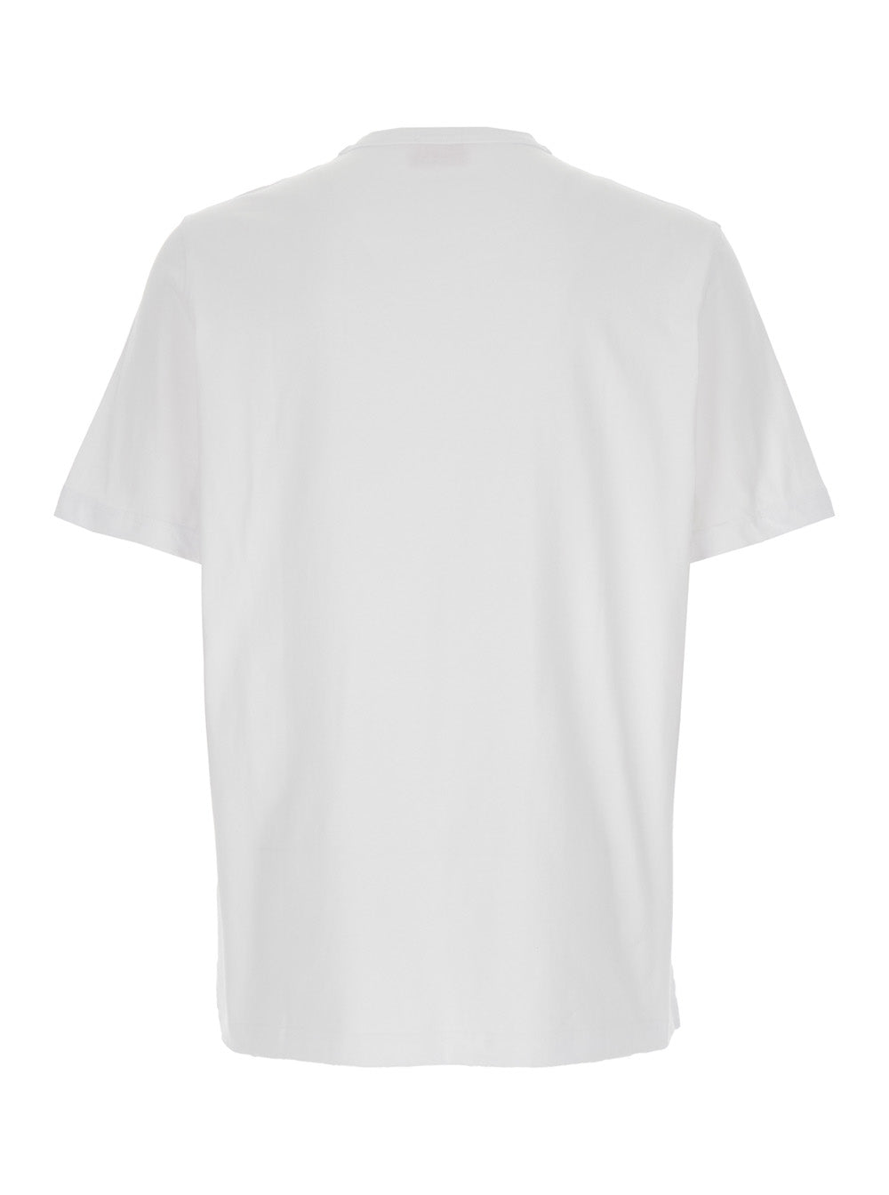 Diesel Men 'T-Adjust-Od' White T-Shirt With Logo Patch On The Front In Cotton Man DIESEL
