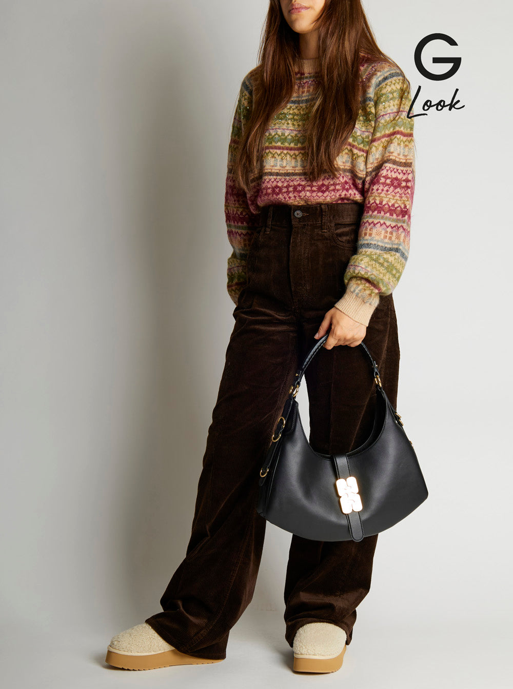 Ganni Women 'Kat Small' Black Shoulder Bag With Adjustable Handle And Logo Plaque On The Front In Leather Woman GANNI