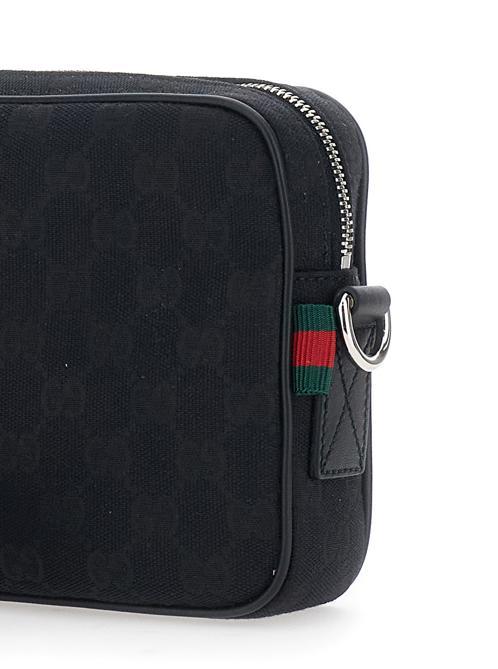 Gucci Men Black Crossbody Bag With All-Over Gg Motif In Fabric Man GUCCI