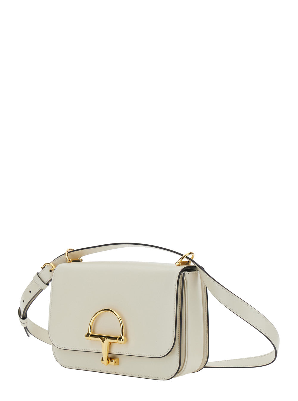 Gucci Women 'Siena Small' White Shoulder Bag With Claw On The Front In Leather Woman GUCCI