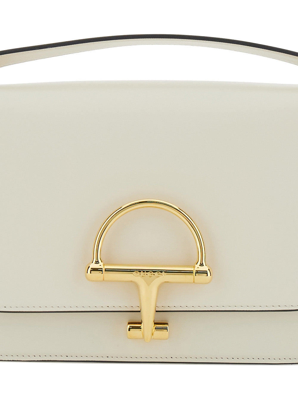 Gucci Women 'Siena Small' White Shoulder Bag With Claw On The Front In Leather Woman GUCCI