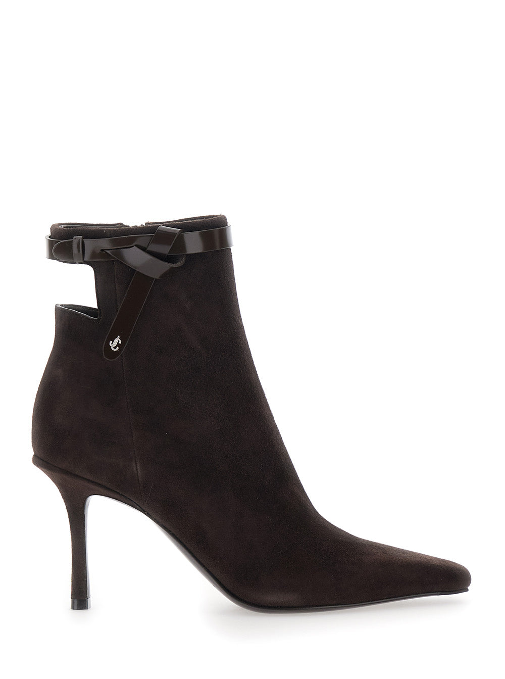 Jimmy Choo Women 'Camie' Brown Ankle Boots With Knot Detail In Suede Woman JIMMY CHOO