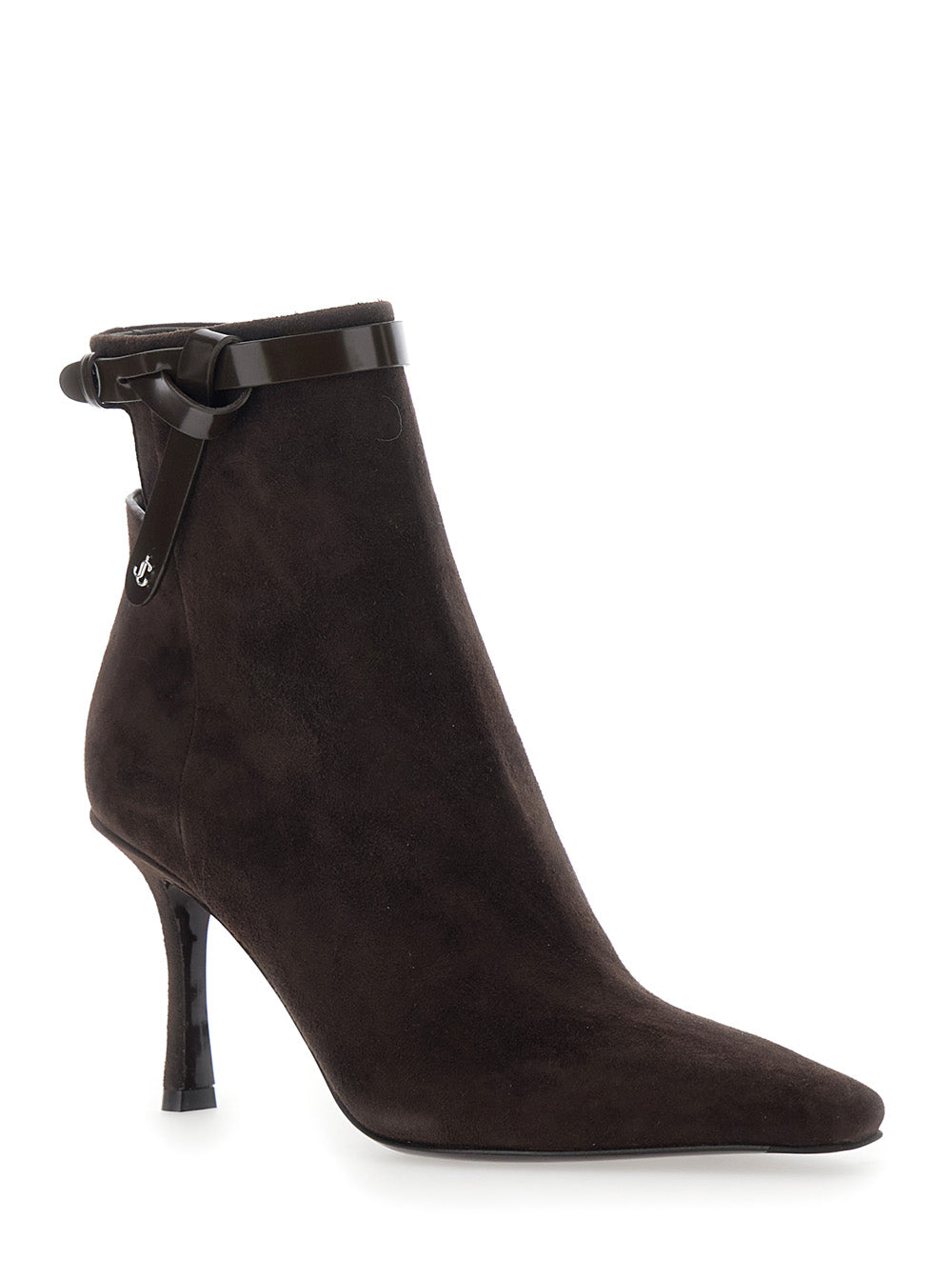 Jimmy Choo Women 'Camie' Brown Ankle Boots With Knot Detail In Suede Woman JIMMY CHOO