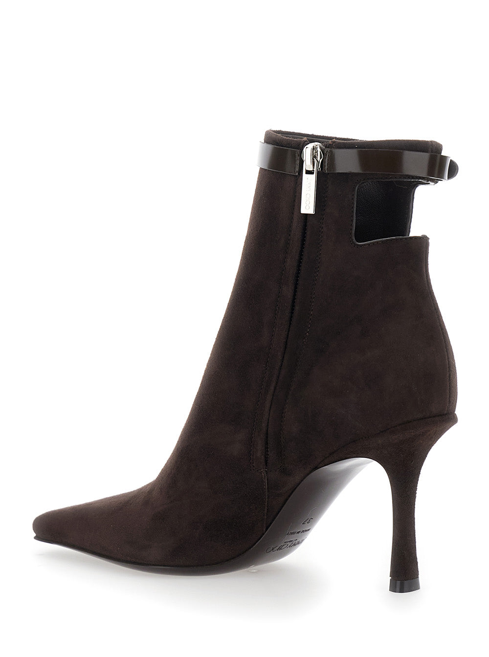 Jimmy Choo Women 'Camie' Brown Ankle Boots With Knot Detail In Suede Woman JIMMY CHOO