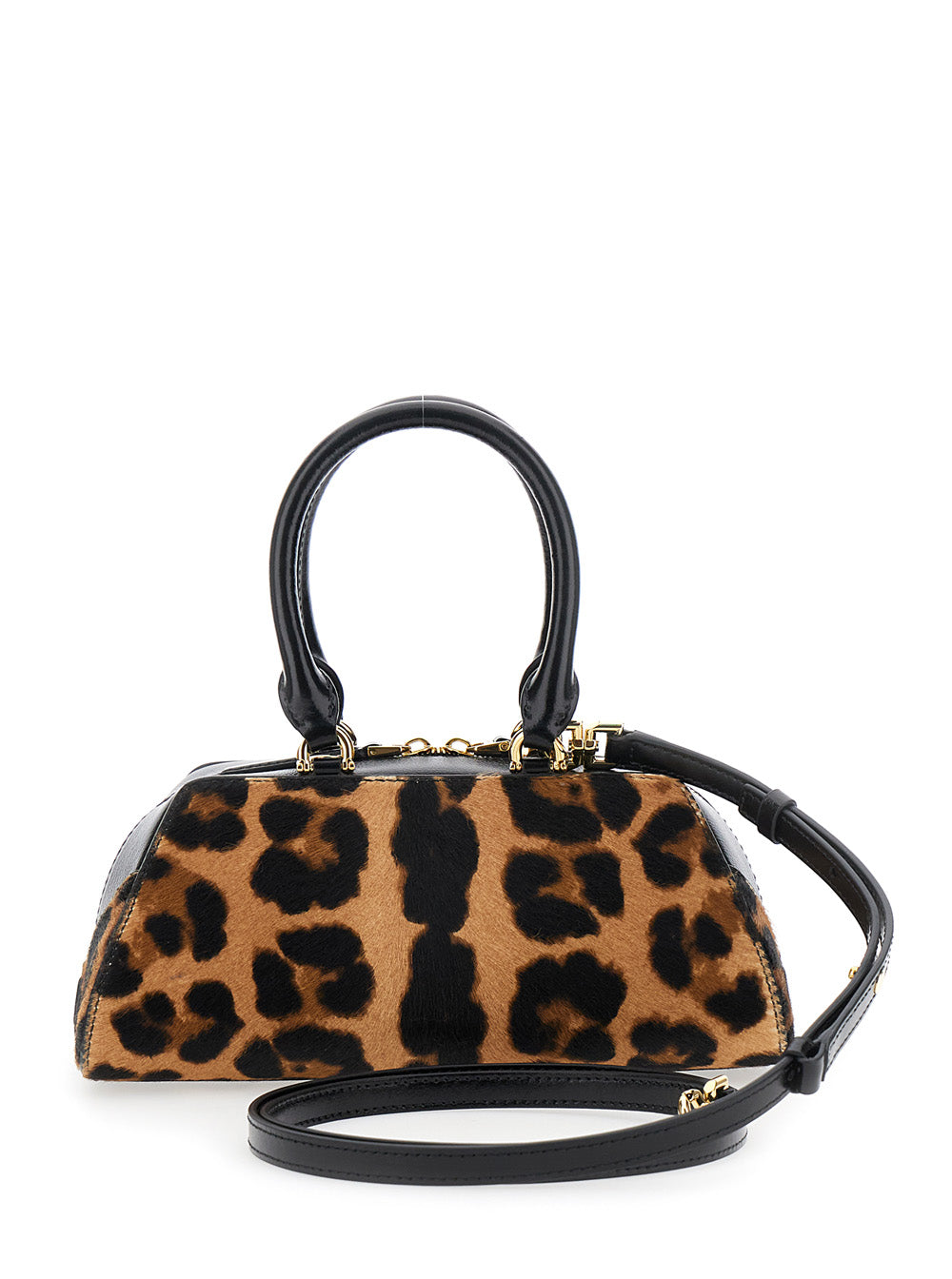 Givenchy Women 'Antigona East West' Brown Mini Handbag With Animalier Print And Logo Lettering On The Front In Leather Woman GIVENCHY