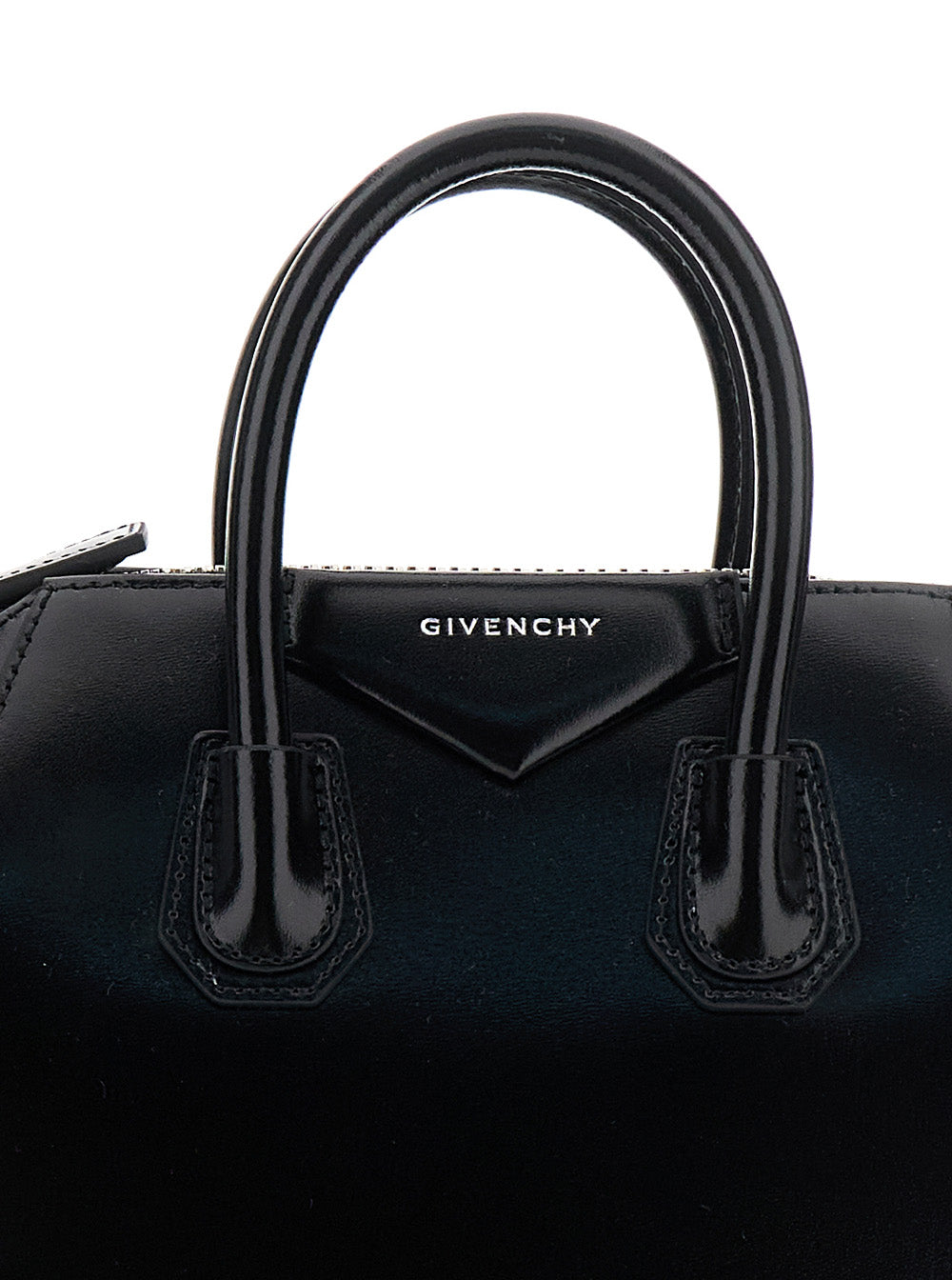 Givenchy Women Handbag 'Antigona' With Laminated Logo In Black Leather Woman GIVENCHY