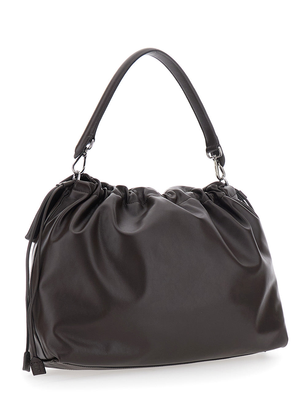 Fendi Men 'Mama Baguette Large' Brown Shoulder Bag With Ff Closure On The Front In Leather Woman FENDI