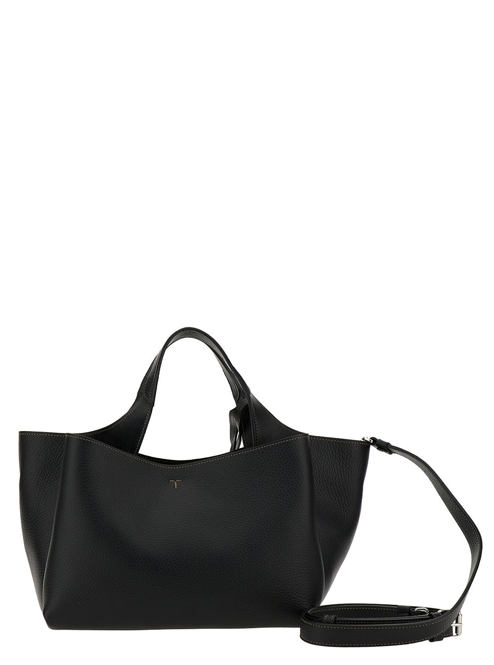 Tod's Women Handbag 'T Timeless' With Embossed Logo In Black Garnet Leather For Women TOD'S