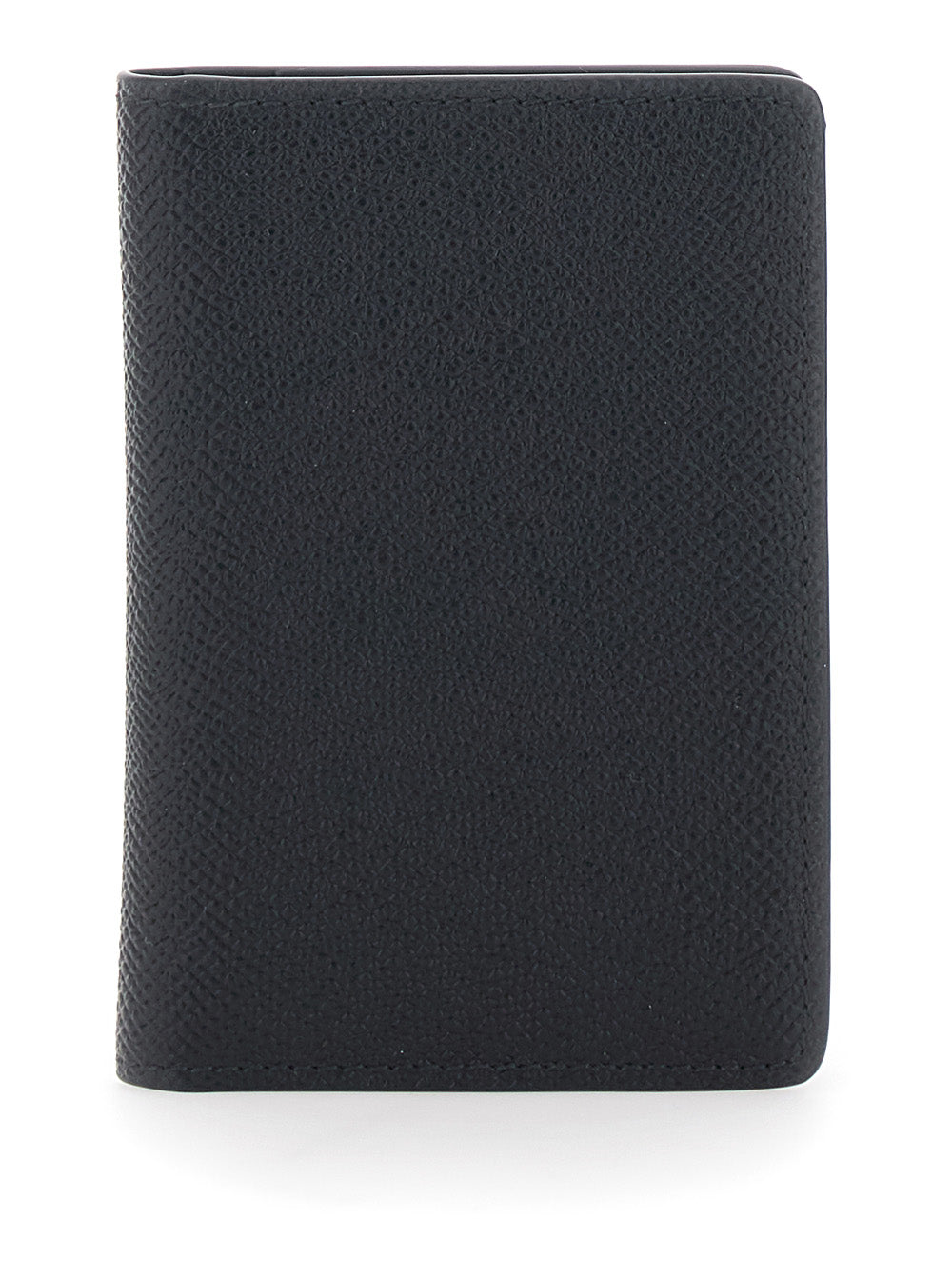 Maison Margiela Women Black Wallet With Four Stitches On The Back And Logo Lettering Embossed Inside In Leather Women MAISON MARGIELA