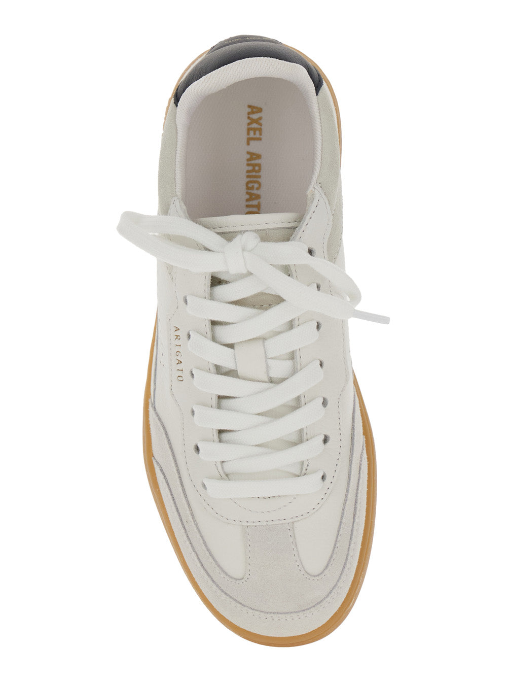 Axel Arigato Women 'Dice T-Toe' White Sneaker Low Top With Logo Patch On The Tongue And Lettering Logo On The Back In Leather Woman AXEL ARIGATO