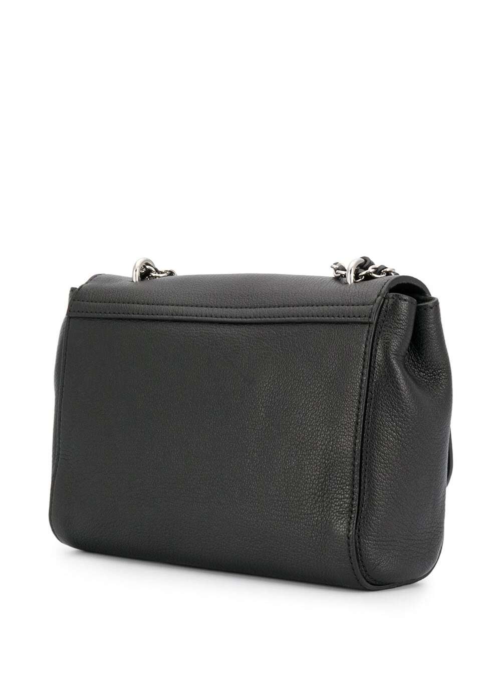 Mulberry Women 'Lily' Black Crossbody Bag With Turn-Lock Closure And Chain-Link Sliding Shoulder Strap In Leather Woman MULBERRY