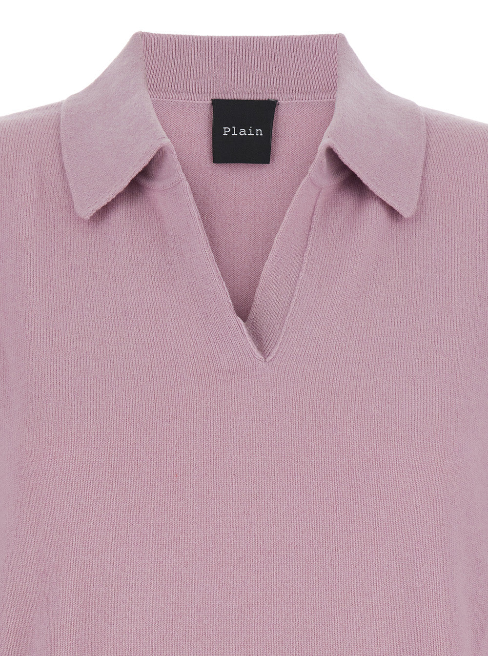 Leplain Women Pnik Sweater With Polo-Style Collar And V-Neck In Cashmere Woman LEPLAIN