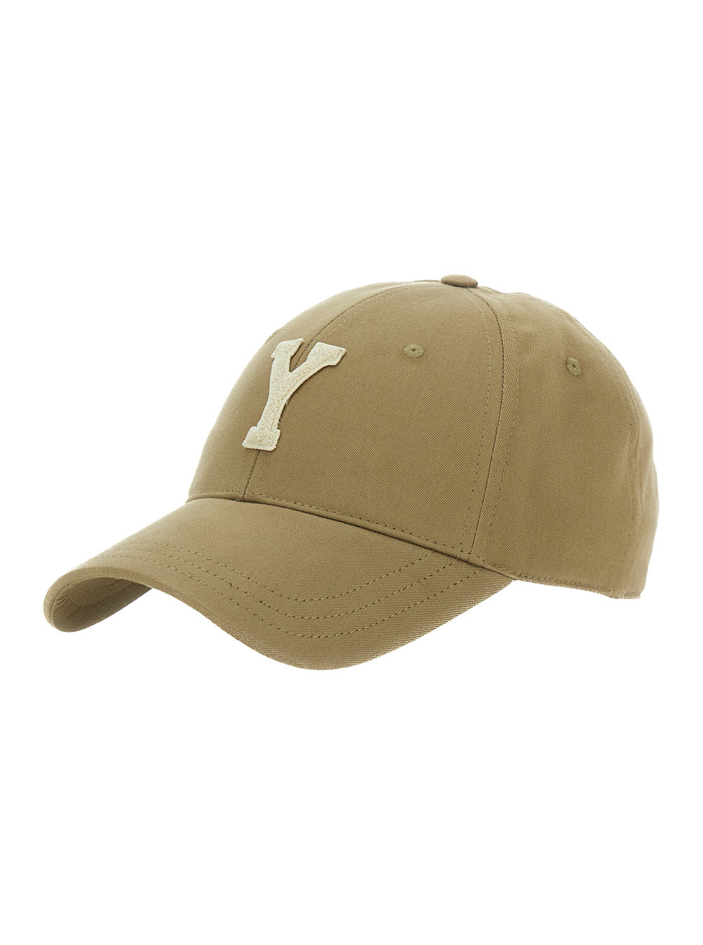 Saint Laurent Men Beige 'Logo' Baseball Cap With Logo Embroidery On The Front For Men SAINT LAURENT