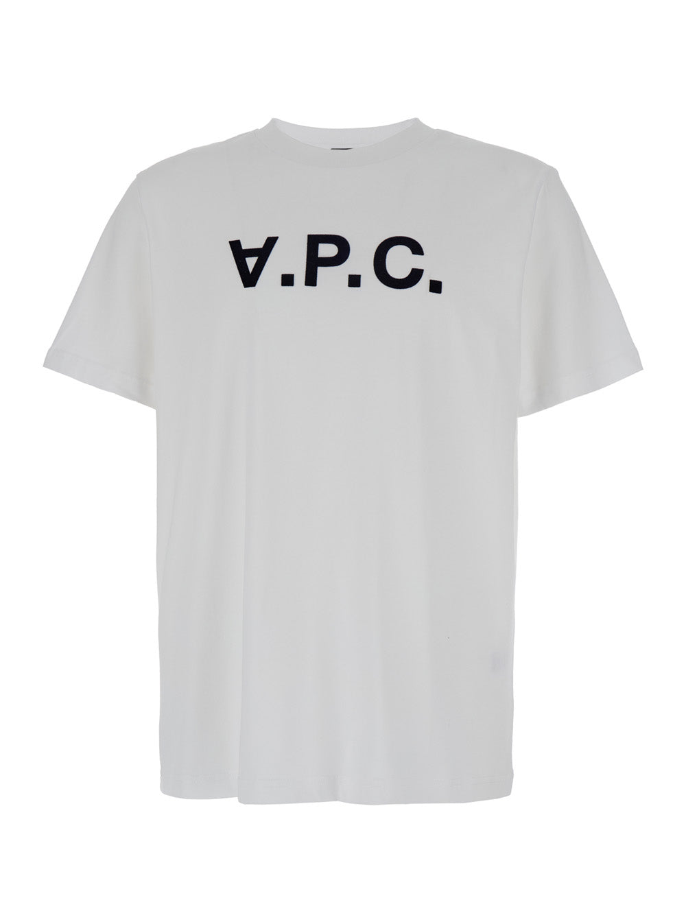 A.P.C. Women White Oversized T-Shirt With Apc Print In Cotton Woman A.P.C.