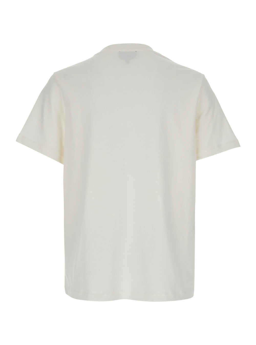 A.P.C. Men White Crewneck T-Shirt With Logo Embroidered On The Front In Cotton Man A.P.C.