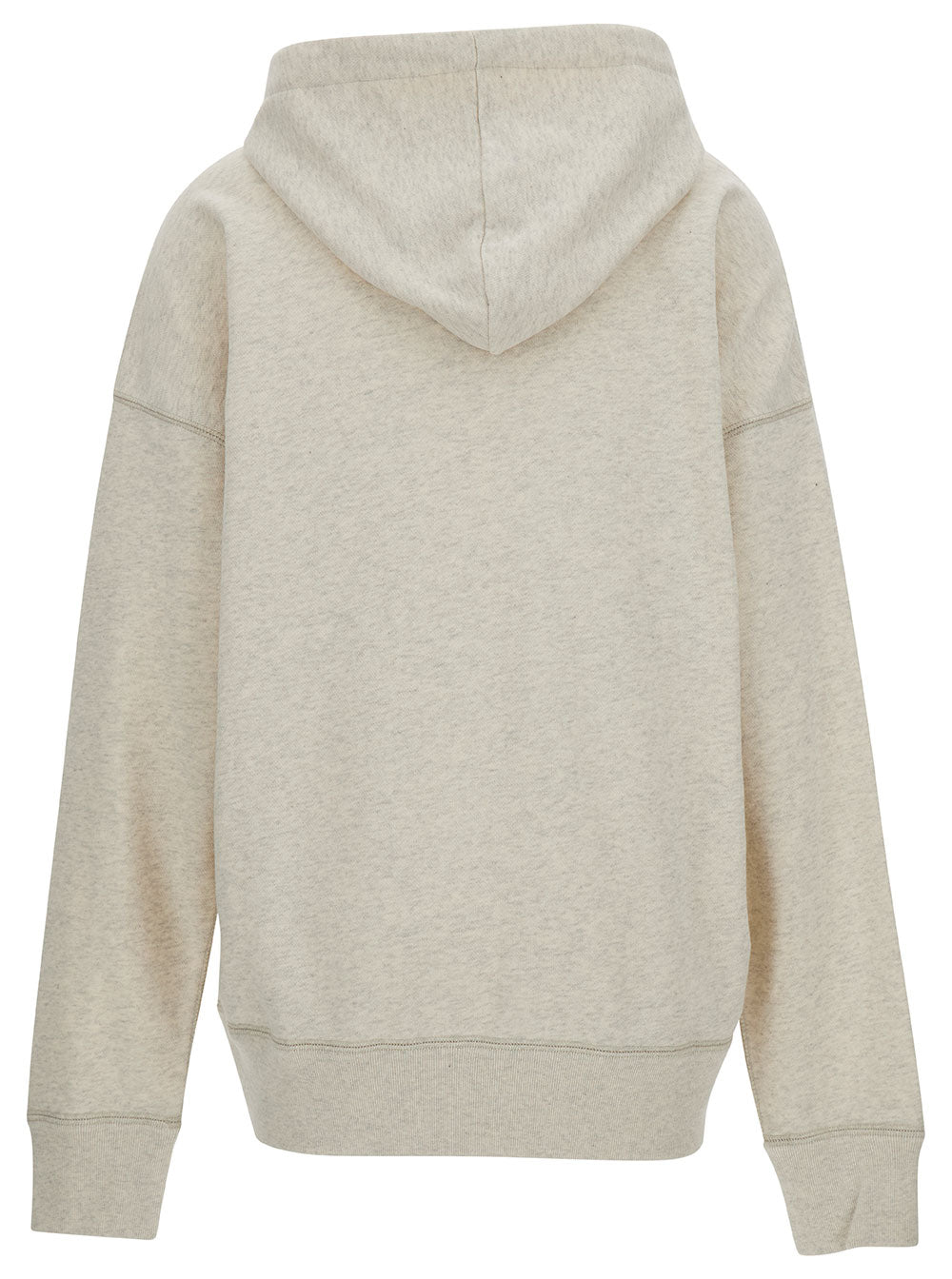 Isabel Marant Etoile Women White Hoodie With Tonal Logo Print In Cotton Blend Woman ISABEL MARANT ETOILE