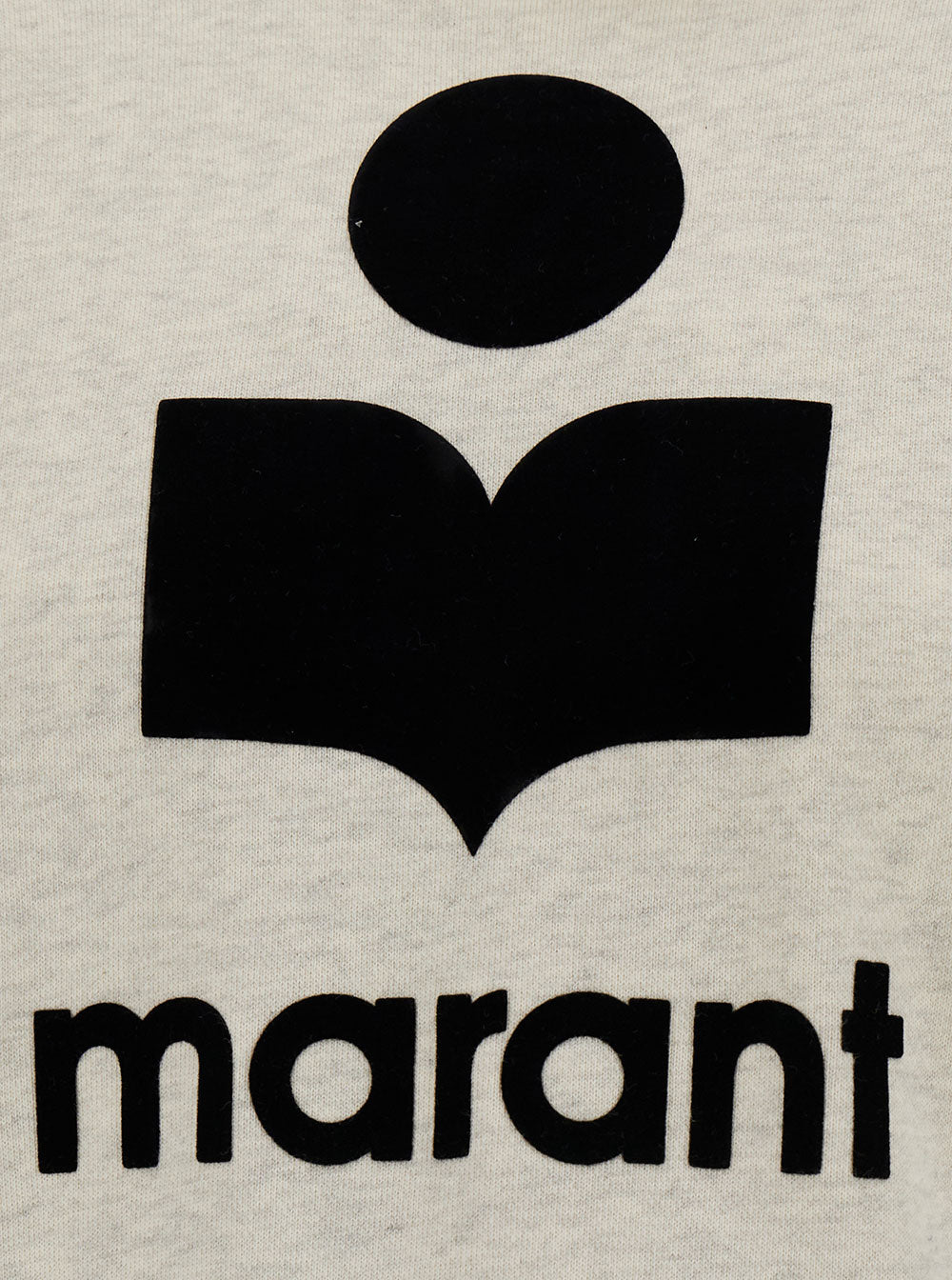 Isabel Marant Etoile Women White Hoodie With Tonal Logo Print In Cotton Blend Woman ISABEL MARANT ETOILE