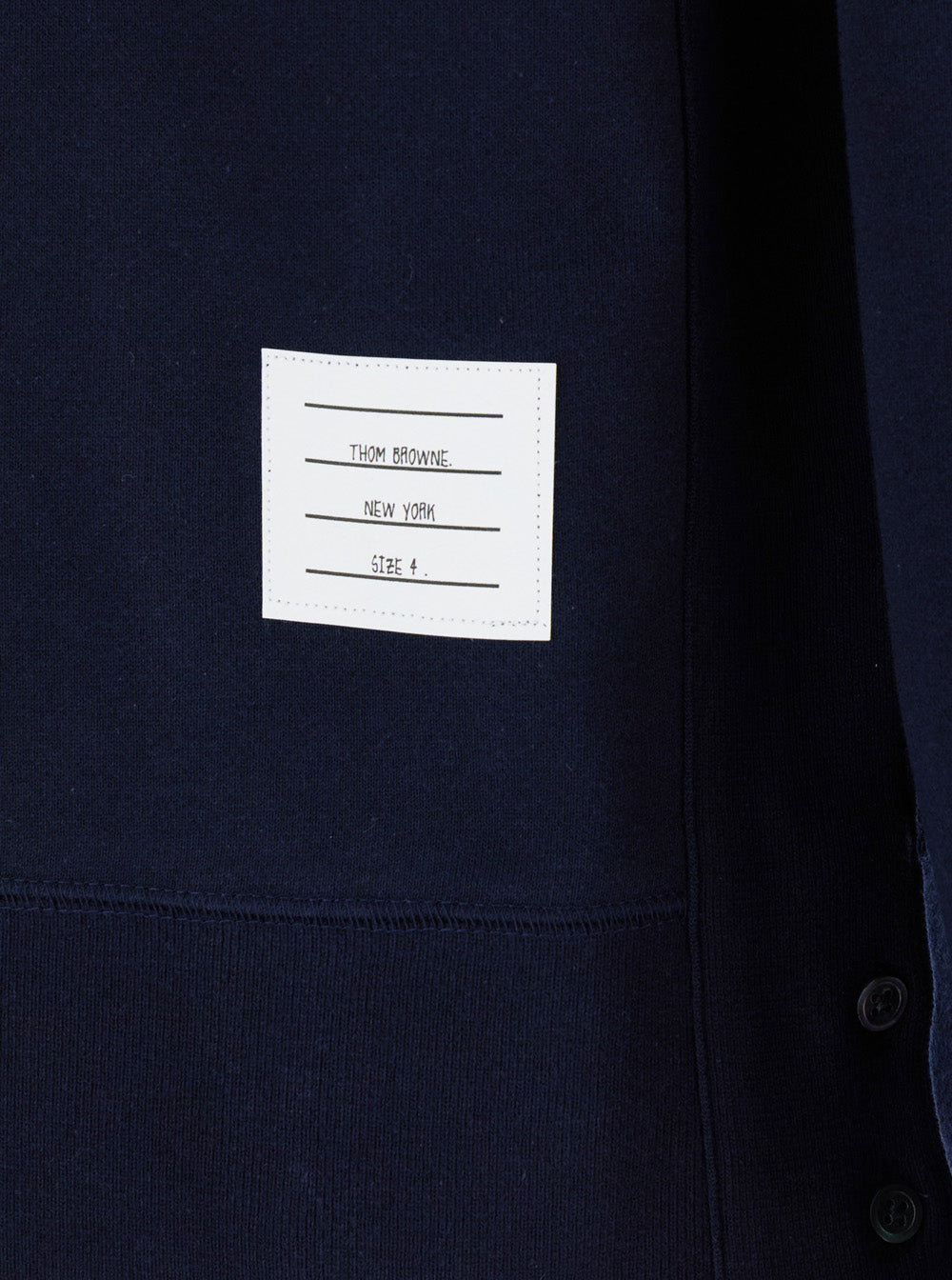 Thom Browne Men Crewneck Sweatshirt With 4-Bar Detail In Blue For Men THOM BROWNE
