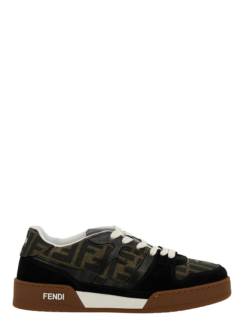 Fendi Women 'Fendi Match' Multicolor Low Top Sneakers With Ff Appliqué In Leather Woman FENDI