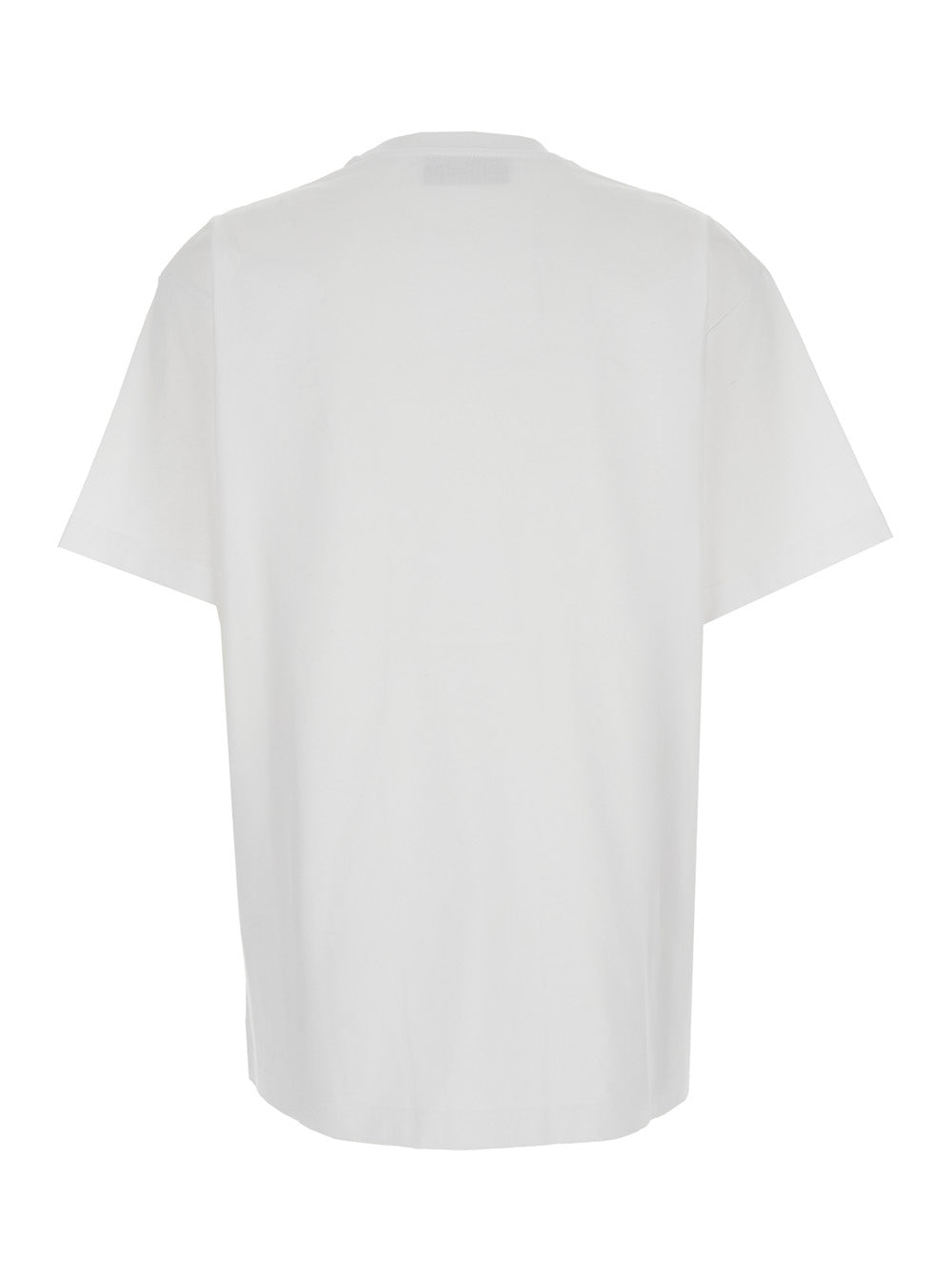 Gucci Women White Crewneck T-Shirt With Tonal Gg Embroidery On The Front In Cotton Woman GUCCI