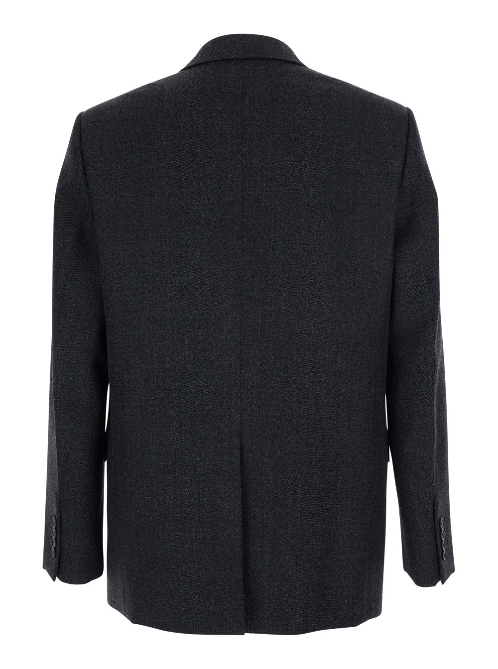 Gucci Men Grey Single-Breasted Jacket With Notched Revers In Wool Man GUCCI