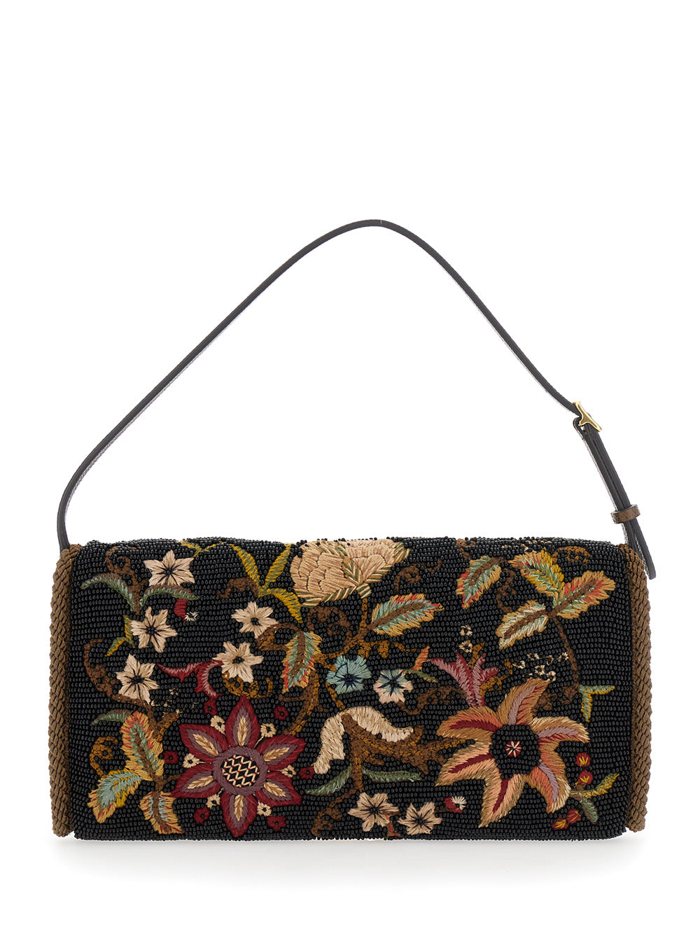 Valentino Garavani Women Shoulder Bag With Vlogo Plaque On The Front And Multicolor Floral Embroidery For Women VALENTINO GARAVANI