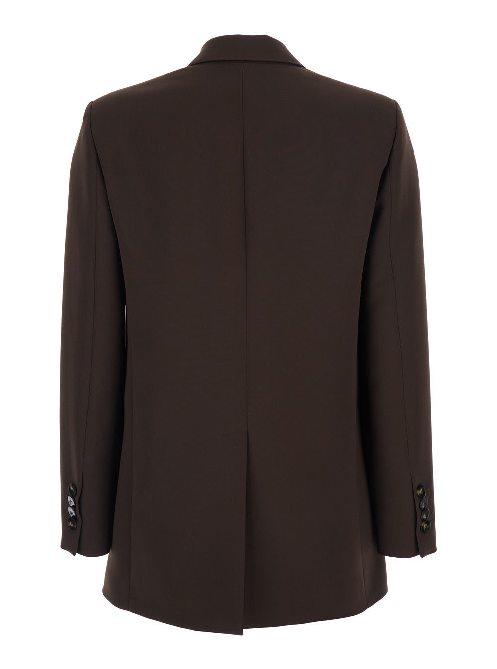 Leplain Women Brown Double-Breasted Jacket With Peak Revers In Wool Blend Woman LEPLAIN