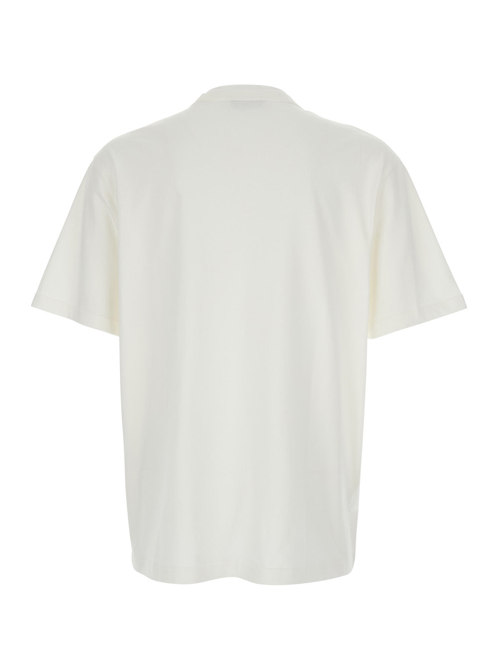 A.P.C. Men White Crew Neck T-Shirt With Embroidered Logo On The Front In Cotton Man A.P.C.