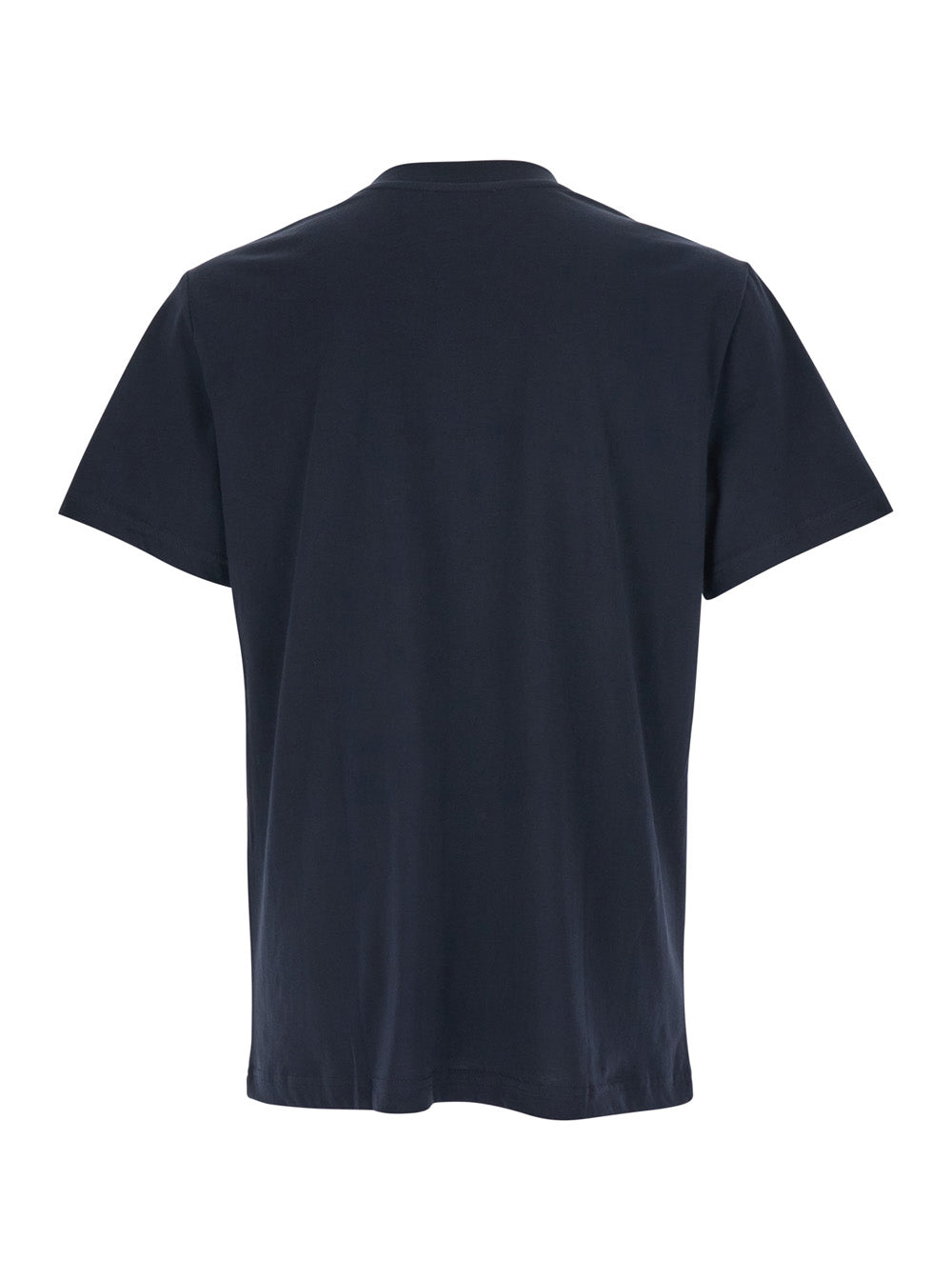 A.P.C. Men Blue Crewneck T-Shirt With Logo On The Front In Cotton Man A.P.C.