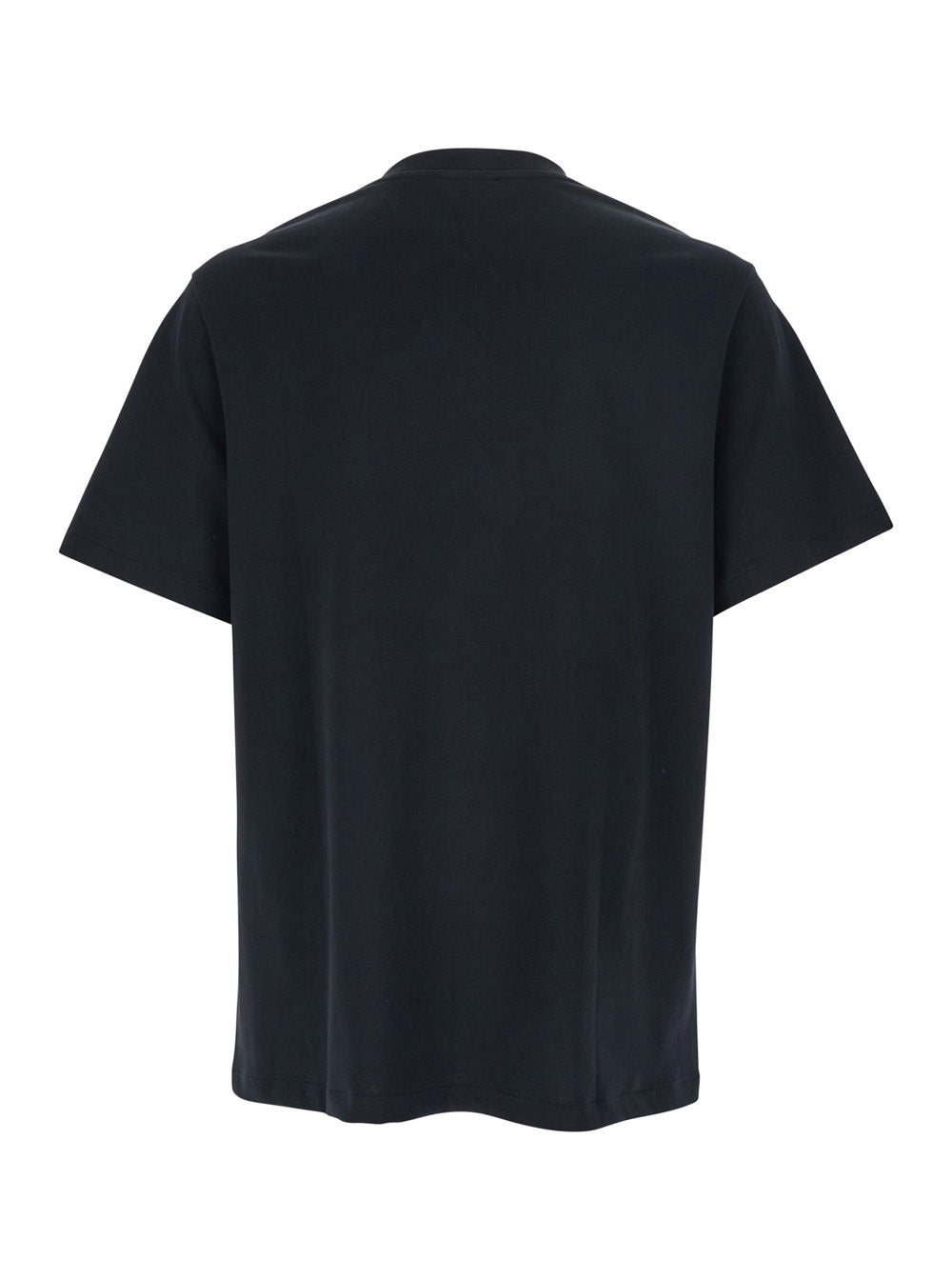 A.P.C. Men Black Crewneck T-Shirt With Logo Embroidered On The Front In Cotton Man A.P.C.