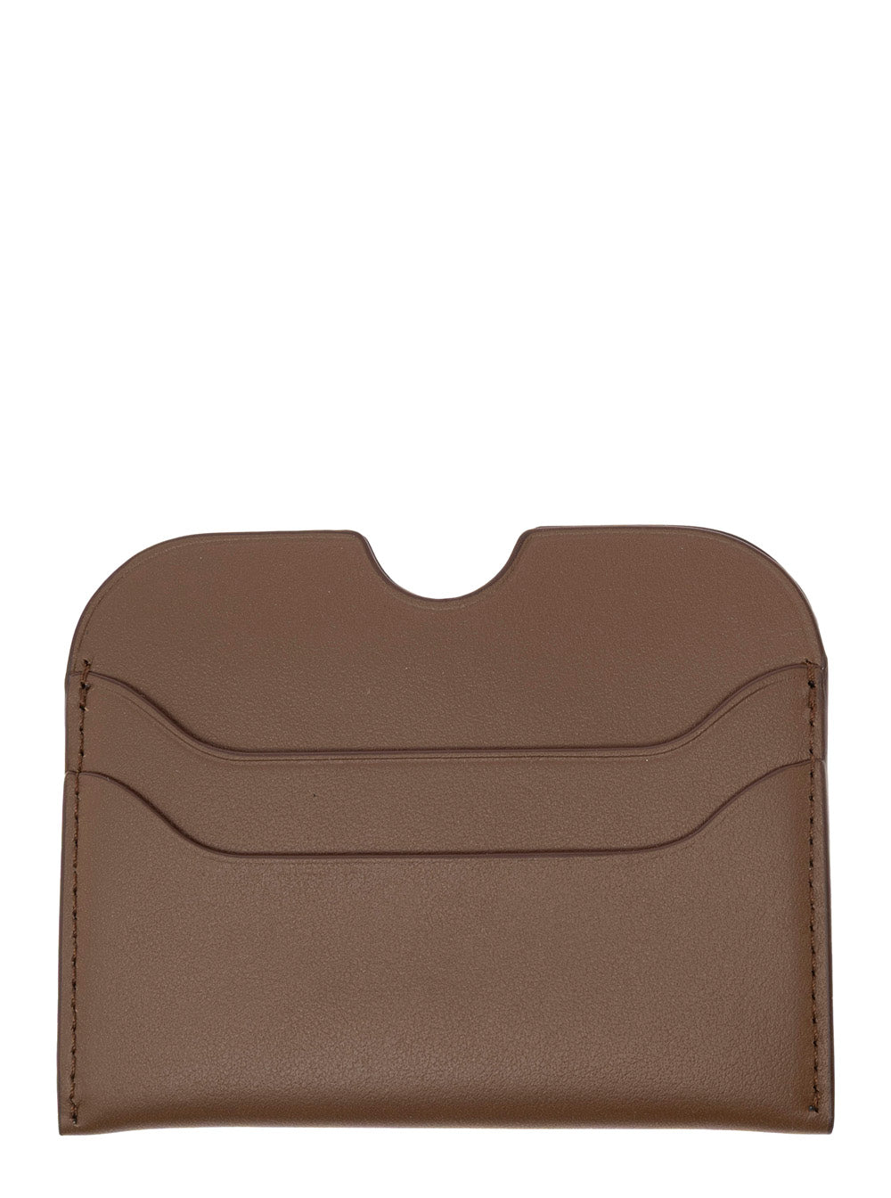 Acne Studios Men Brown Leather Card Holder ACNE STUDIOS