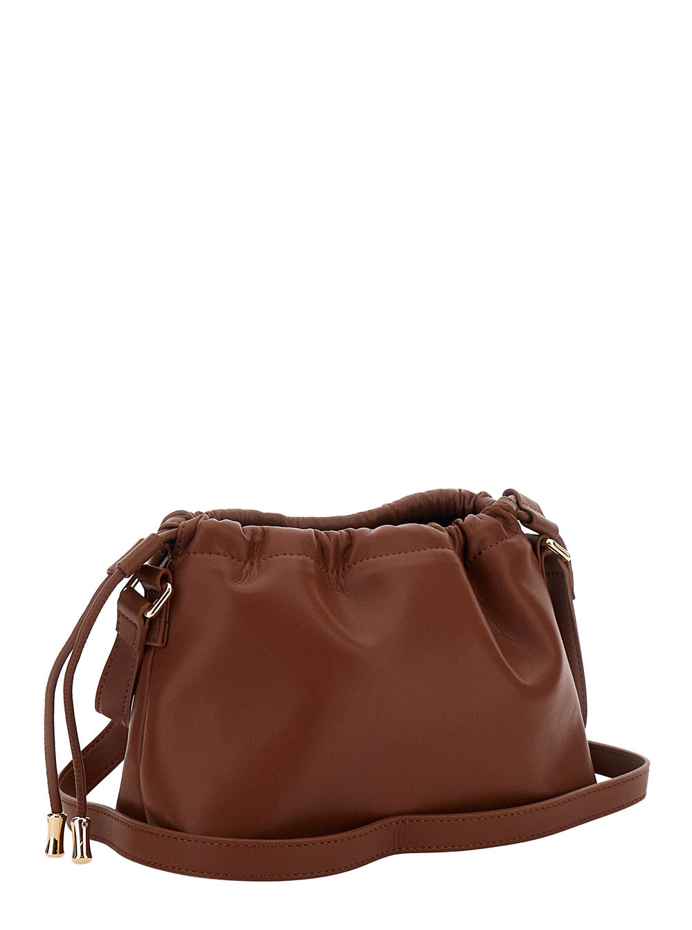 A.P.C. Women 'Ninon Mini' Brown Crossbody Bag With Embossed Logo On The Front And Adjustable Shoulder Strap In Ecoleather Woman A.P.C.