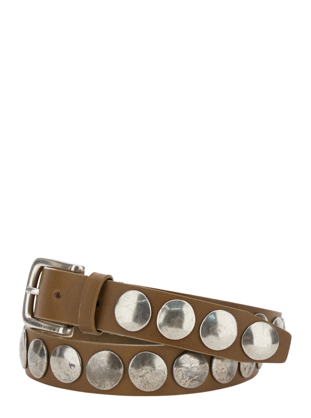 Golden Goose Women Black Studded Belt In Leather Woman GOLDEN GOOSE